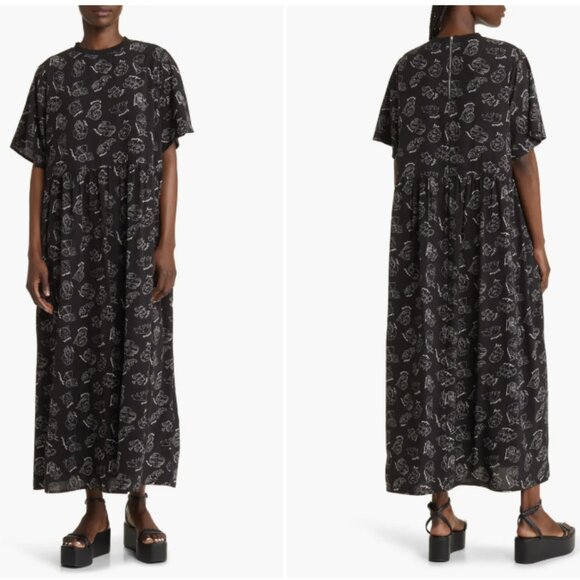 Dressed in Lala - NWT -Never Too Much Print Oversize T-Shirt Maxi Dress - Size M - Picture 1 of 4